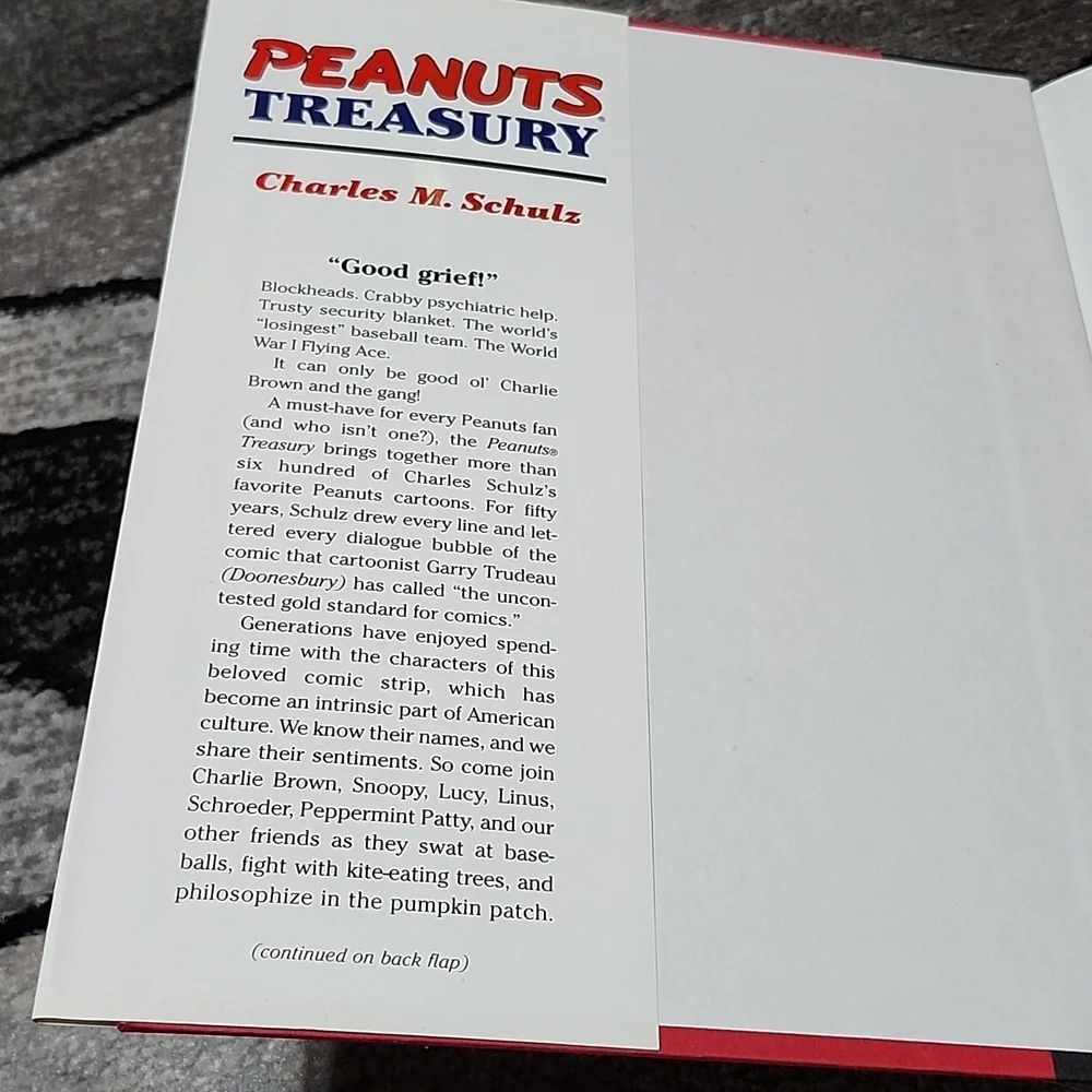 PEANUTS TREASURY 1968/2005 BY CHARLES M SCHULZ COMIC STRIPS DUST/HARDCOVER BOOK